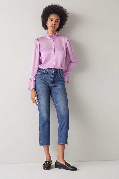ANYA BUTTON-DOWN SHIRT LAVENDER 2