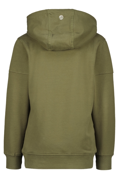 HOODY-BASIC-LOGO ARMY GREEN 2