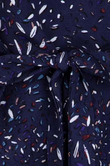 LONG DRESS WITH PRINT AND BELT NIGHT SKY 3