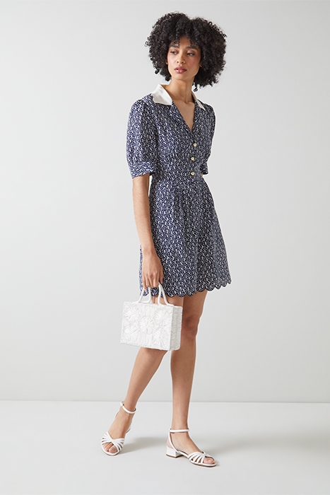 LITA ROMPER NAVY/CREAM 4