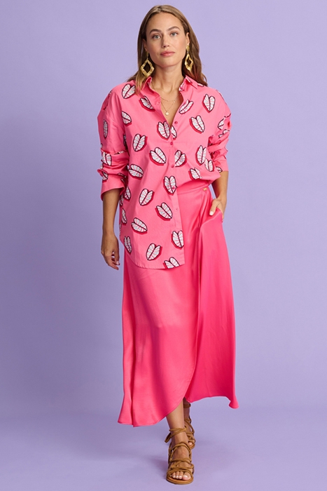 BLOUSE - LEAF IT PINK 2