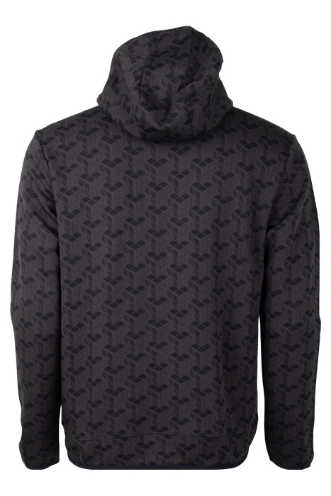 MAN HOODIE FULL ZIP A-AFM817W22 PEAT BLACK 2