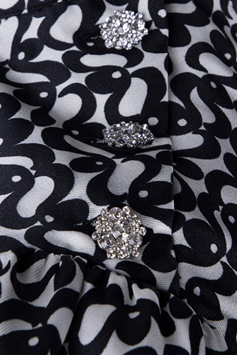 MIDI DRESS WITH BUTTON DETAILS RECYCLED BLACK 3