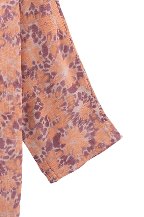 GIRLS’ VIOLET PSYCHEDELIC FLOWER PRINT KIMONO 6