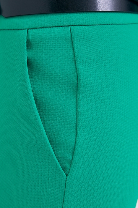 GREEN HIGH-WAIST STRAIGHT TROUSERS 8