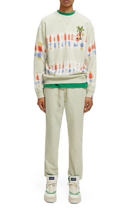 THE DRIFT- GARMENT-DYED COTTON LINEN JOGGER MINT 6