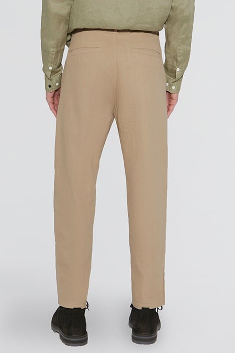 BEIGE CHEVRON SLIM CHINOS 2