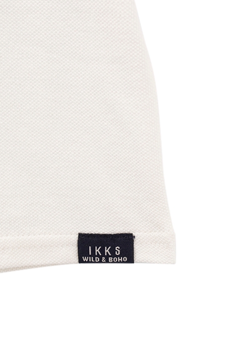 BABY BOYS’ WHITE POLO SHIRT WITH NAVY STRIPED COLLAR 6