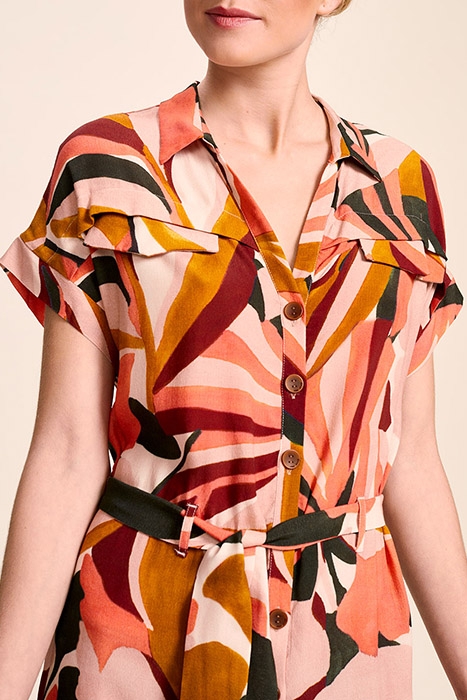 RAMY - MELON MIDI SHIRT DRESS WITH ARTY JUNGLE PRINT 5