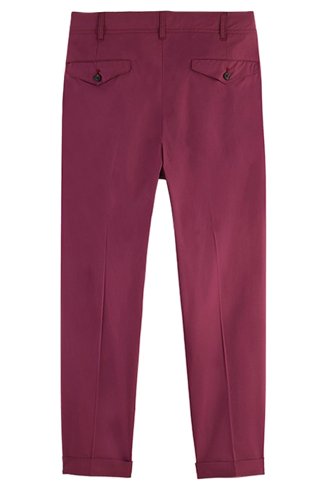 FORMAL LOOSE TAPERED-FIT DOUBLE PLEATED CHINO DAHLIA 2