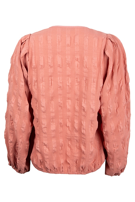 BLOUSE SEERSUCKER WARM APRICOT 2