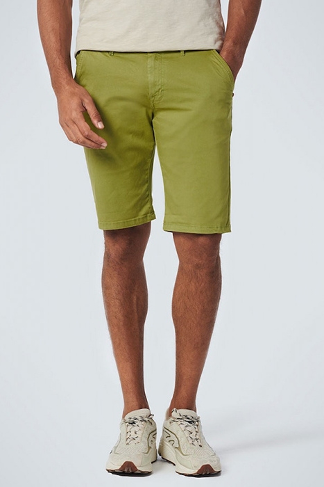 SHORT CHINO GARMENT DYED TWILL STRETCH LIGHT GREEN 1