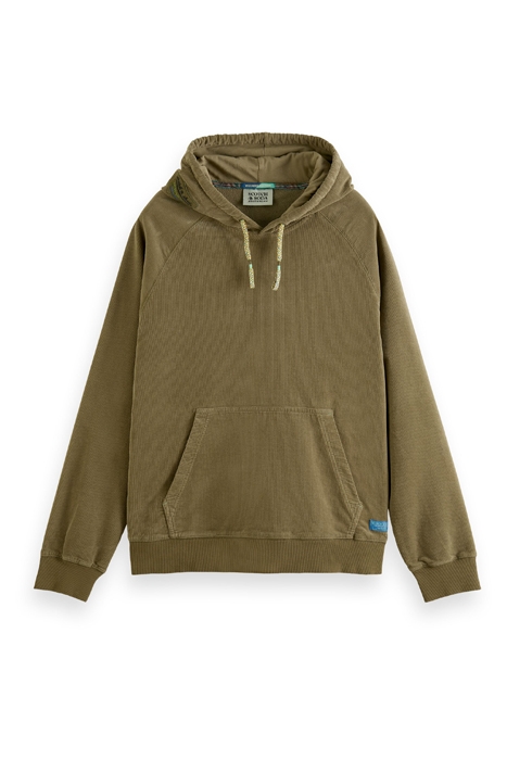 SOFT CORDUROY HOODIE KHAKI 1