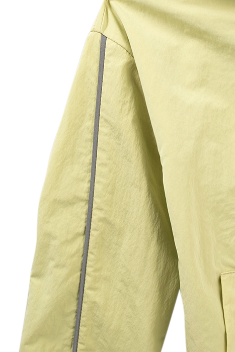 LIME GREEN NYLON WINDCHEATER WITH REFLECTIVE BANDS 7