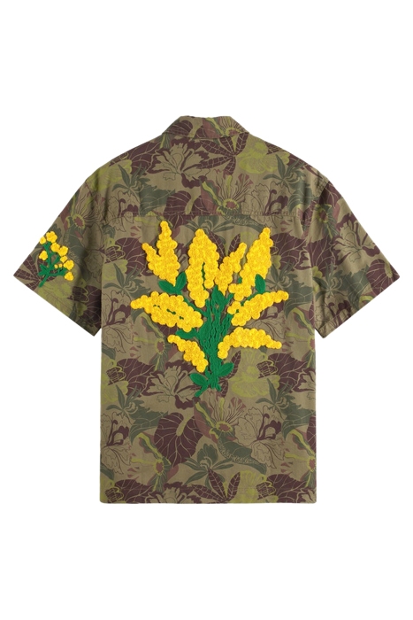 PRINTED SHORT SLEEVE TWILL SHIRT WITH SPECIAL EMBROIDERIES C 2