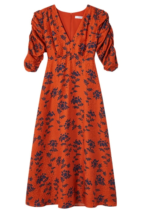 ERIN MIDI DRESS BURNT ORANGE 3