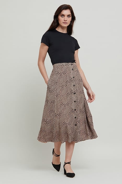 SADDIE ANIMAL PRINT SKIRT PRINT 1