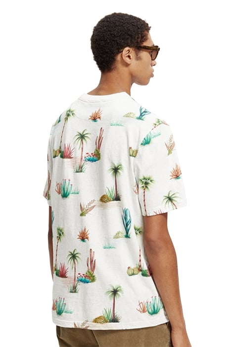 PRINTED REGULAR FIT T-SHIRT IN ORGANIC COTTON COMBO E 4