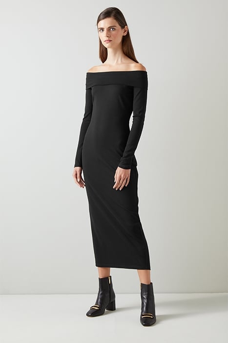 ODA MIDI DRESS BLACK 1