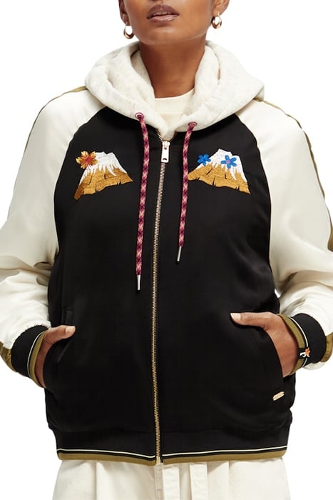 SOUVENIR JACKET IN VISCOSE (ECOVERO™) BLACK 8