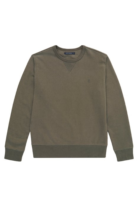 CREW NECK SWEATSHIRT KHAKI/DARK NAVY 3