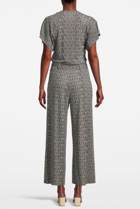 JUMPSUIT FINE GRAPHIC PRINT BLACK AND WHITE 2