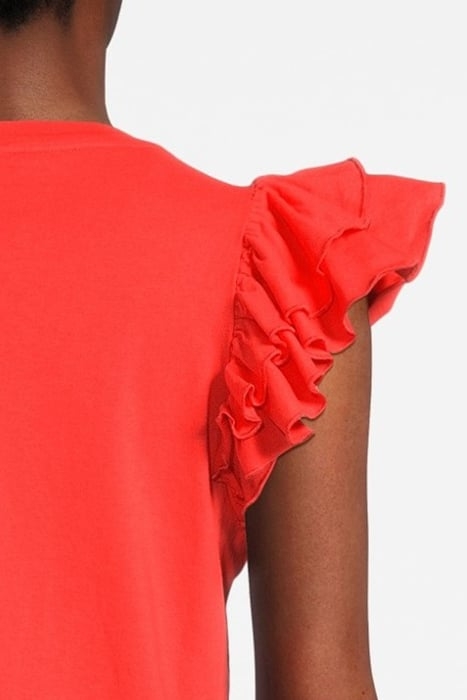 TOP COTTON SINGLE JERSEY GARMENT DYED MANDARIN 5