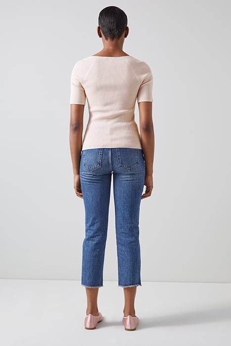 FARA KNITTED SWEATER METALLIC PINK 2