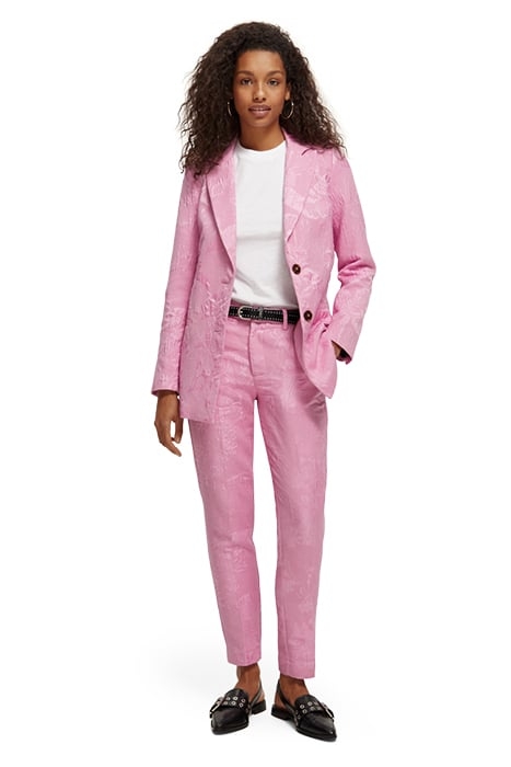 JACQUARD SINGLE BREASTED BLAZER ORCHID PINK 5