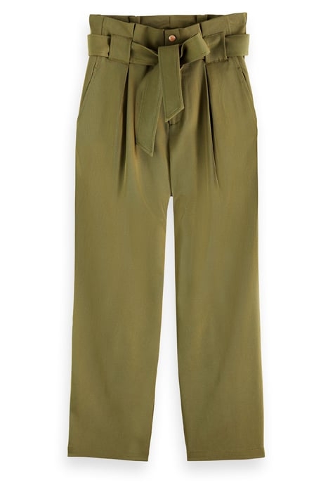 DAISY - HIGH RISE STRAIGHT LEG PAPERBAG TROUSERS ARMY 1