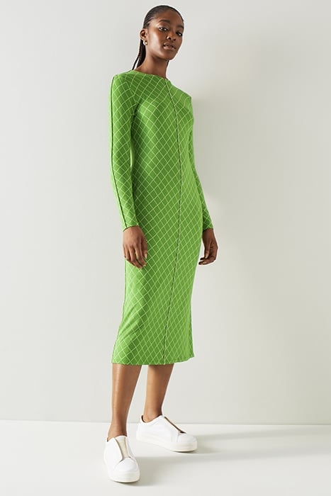 ANNIE MIDI DRESS LIME 5