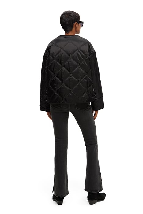 QUILTED REVERSIBLE COAT BLACK 7