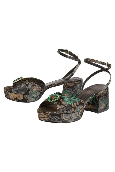 BRITTANY SANDAL BLACK MIX 3