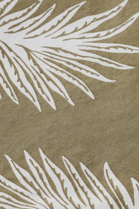 SEASONAL RELAXED STRAIGHT - PRINTED POPLIN BERMUDA KHAKI LEA 8