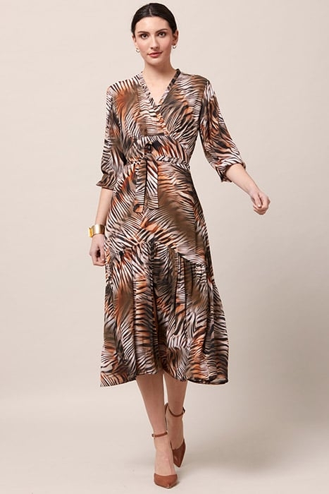 BEVERLY ZEBRA PRINT DRESS PRINT 1