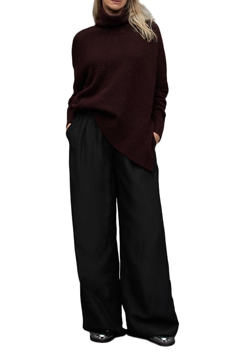 LOCK ROLL NECK RAISIN RED 5