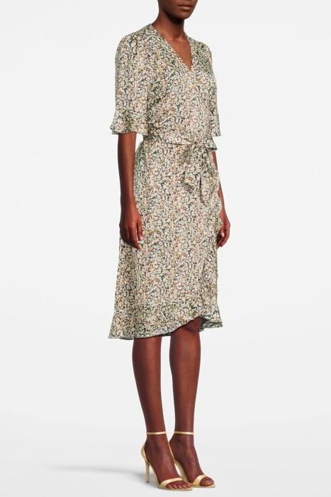 WRAP DRESS PRINTED POLYESTER MULTICOLOUR 4