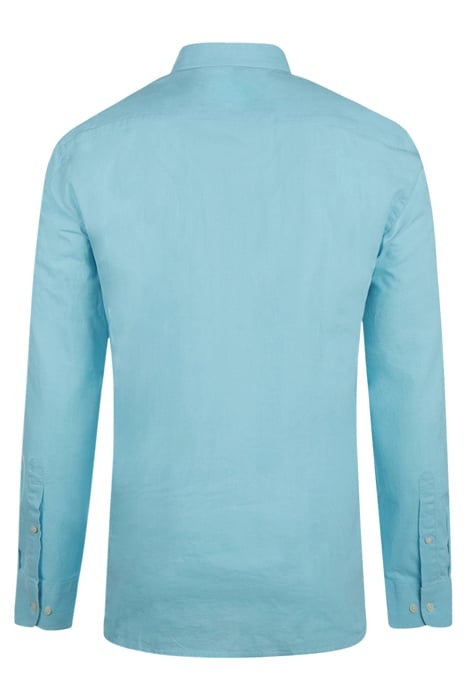 COTTON LINEN SHIRT AQUA 2