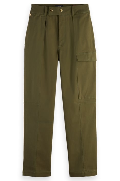 COTTON UTILITY TROUSERS ARMY GREEN 1