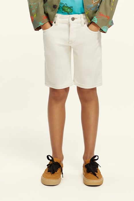 STRUMMER SLIM FIT SHORT — GARMENT DYED COLOURS OFF WHITE 2