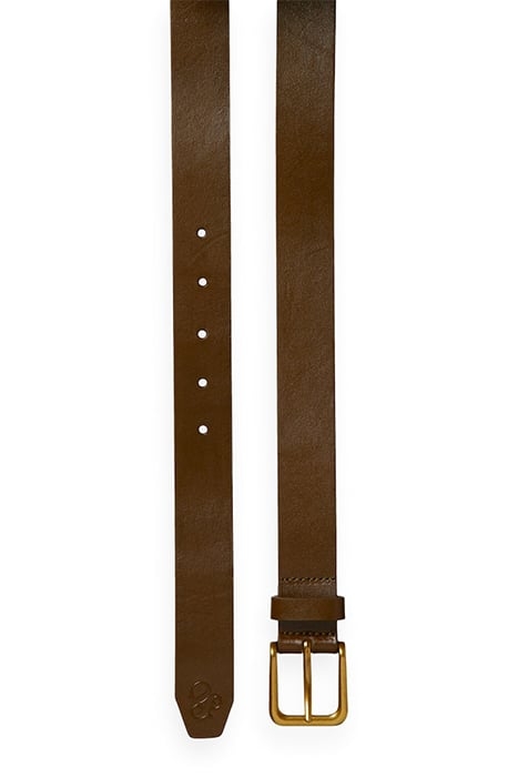 LEATHER BELT WITH PRINTED BACKSIDE KHAKI 4