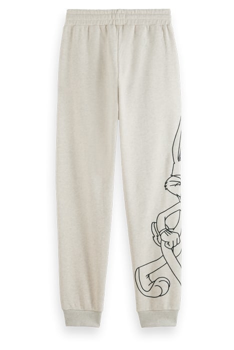 BUGS BUNNY - SWEATPANTS WITH PLACEMENT EMBROIDERY OFF WHITE 2