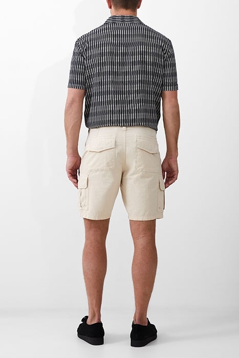 HORVER VISCOSE SS MARINE / ECRU 2