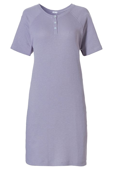 NW 1P NIGHTGOWN SS NOE WAFFLE PURPLE GREY 1