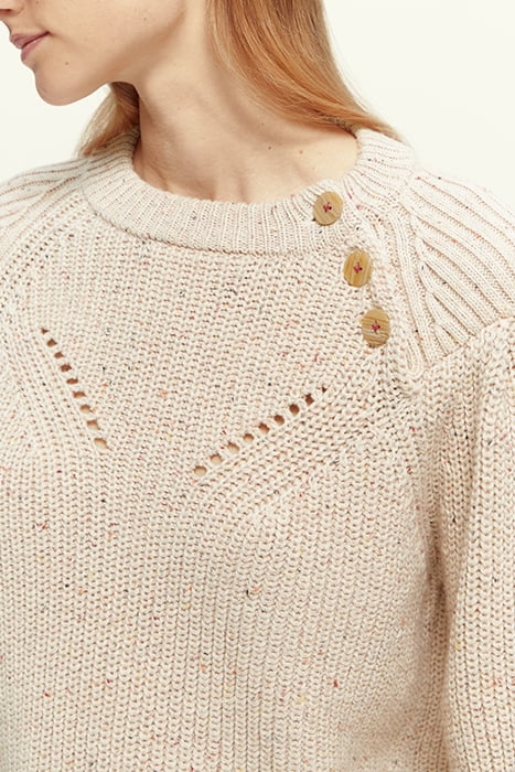 NEPPY YARN PULLOVER WHITE SAND 5