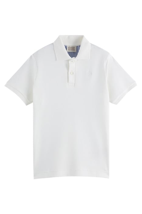 PIMA COTTON SHORT-SLEEVED POLO ECRU 1
