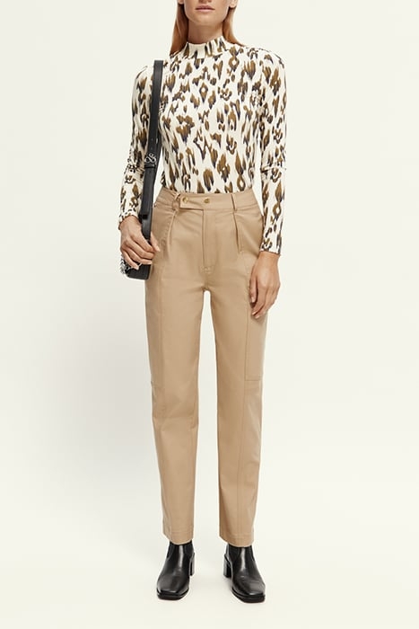 COTTON UTILITY TROUSERS KHAKI 4