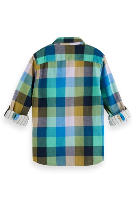 YARN-DYED CHECK BONDED LONG SLEEVE SHIRT COLOURFUL CHECK 2
