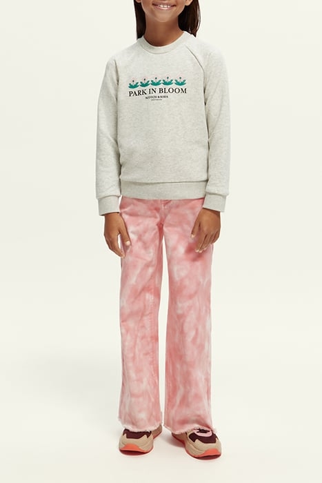 SUBTLE TIE-DYE WIDE-LEG HIGH-RISE PANTS APPLE BLOSSOM 4