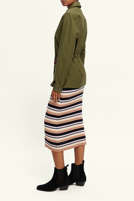 WORKWEAR JACKET IN ORGANIC COTTON ARMY GREEN 5